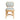 TOV Dorine Striped Performance Linen & Rattan Dining Chair, Mint Green option, image 3