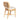 TOV Dorine Striped Performance Linen & Rattan Dining Chair, Khaki option, image 5