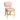 TOV Dorine Striped Performance Linen & Rattan Dining Chair, Cherry option, image 1