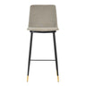TOV Evora Velvet Counter Stool - Set of 2, Grey option, image 4