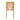 TOV Amara Rattan Performance Fabric Dining Chair Natural