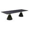TOV Rishi 120" Rope Rectangular Dining Table Black