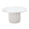 TOV Kali 55" White Round Dining Table, image 3