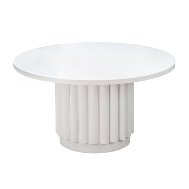 TOV Kali 55" White Round Dining Table, image 3