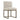 TOV Haute Beige Linen Chair in Brass Beige