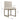 TOV Haute Beige Linen Chair in Brass Beige