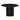 TOV Chelsea 47" Oak Wood Round Dining Table Black