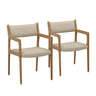 TOV Ari Cream Performance Vegan Leather Dining Chair - Set of 2 Cream - ON FINAL SALE