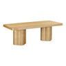 TOV Bambi 90" Ash Rectangular Dining Table, Natural option, image 3