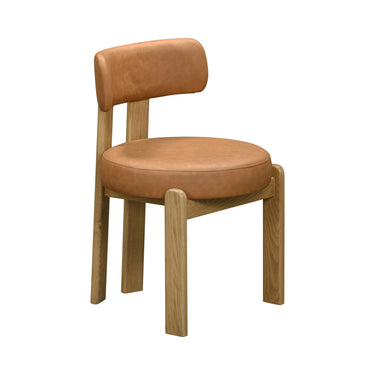 TOV Odessa Performance Vegan Leather Dining Chair Brown