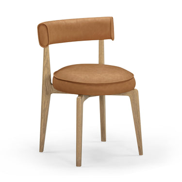 TOV Nikita Performance Vegan Leather Dining Chair Brown
