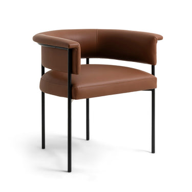 TOV Taylor Performance Vegan Leather Dining Chair Brown