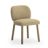 TOV Foxy Textured Performance Fabric Dining Chair Honey