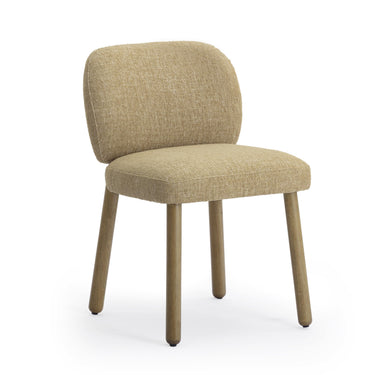 TOV Foxy Textured Performance Fabric Dining Chair Honey