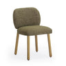 TOV Foxy Textured Performance Fabric Dining Chair Olive Green