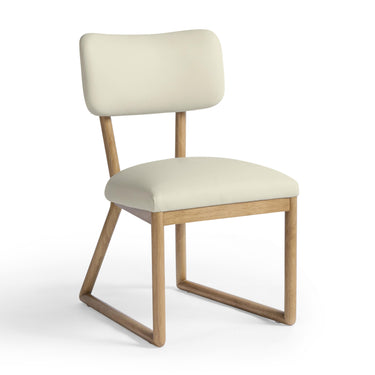 TOV Bobbie Cream Contract-Grade Vegan Leather Dining Chair Cream