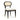 TOV Cosette Black Dining Chair in Cream Performance Linen Black, Cream