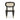 TOV Cosette Black Dining Chair in Cream Performance Linen Black, Cream