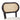 TOV Cosette Black Dining Chair in Cream Performance Linen Black, Cream