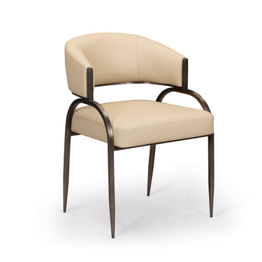 TOV Tatum Performance Vegan Leather Dining Chair Taupe