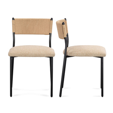 TOV Celine Performance Boucle Dining Chair - Set of 2 Tan