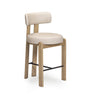 TOV Odessa Performance Vegan Leather Counter Stool, Taupe option, image 3