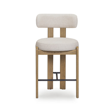 TOV Odessa Cream Performance Fabric Counter Stool, image 1