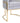 TOV Giselle Performance Velvet Dining Chair with Gold Base Grey - ON FINAL SALE