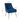 TOV Beatrix Pleated Performance Velvet Dining Chair Navy