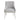 TOV Beatrix Pleated Light Grey Performance Velvet Dining Chair - Silver Legs Light Grey