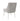 TOV Beatrix Pleated Light Grey Performance Velvet Dining Chair - Silver Legs Light Grey