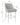 TOV Beatrix Pleated Performance Velvet Stool, Light Grey / Counter Height option, image 6