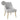 TOV Beatrix Pleated Performance Velvet Dining Chair Light Grey
