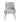TOV Beatrix Pleated Performance Velvet Dining Chair Light Grey