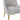 TOV Beatrix Pleated Performance Velvet Dining Chair Light Grey