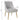 TOV Beatrix Pleated Performance Velvet Dining Chair Light Grey