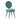 TOV Kylie Performance Velvet Dining Chair Sea Blue - ON FINAL SALE