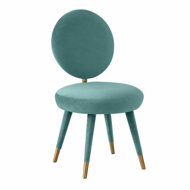 TOV Kylie Performance Velvet Dining Chair Sea Blue - ON FINAL SALE