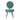 TOV Kylie Performance Velvet Dining Chair Sea Blue - ON FINAL SALE