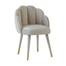 TOV Gardenia Performance Velvet Dining Chair Light Grey