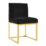 TOV Haute Black Performance Velvet Chair Black