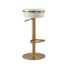 TOV Astro Performance Vegan Leather Adjustable Stool White
