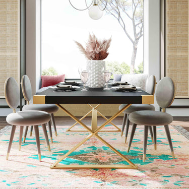 TOV Adeline 95" Lacquer Rectangular Dining Table, White option, image 6