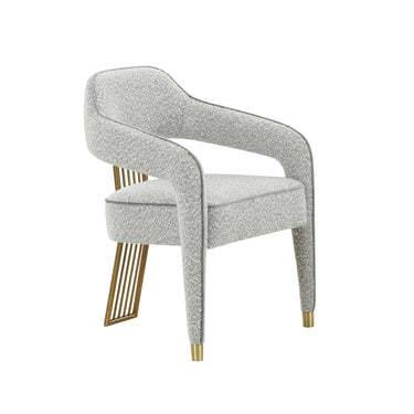 TOV Corralis Performance Boucle Dining Chair Grey