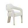 TOV Corralis Cream Performance Linen Dining Chair, image 1