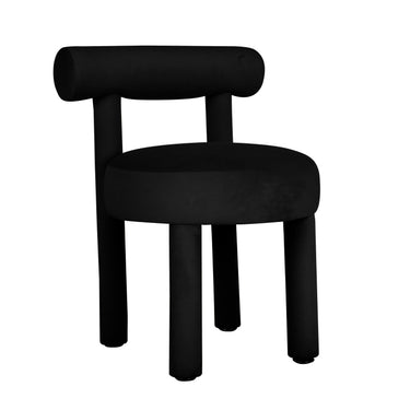 TOV Carmel Performance Velvet Dining Chair Black