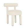 TOV Carmel Performance Velvet Dining Chair Cream