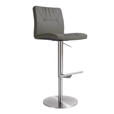 TOV Paddy Performance Vegan Leather Adjustable Stool, Dark Grey option, image 1