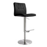 TOV Paddy Performance Vegan Leather Adjustable Stool Black