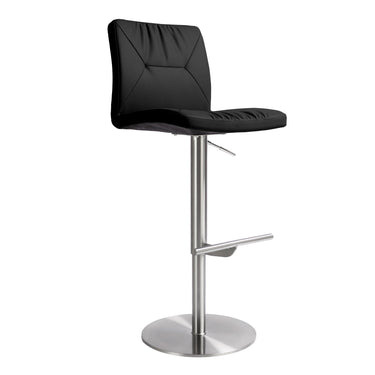 TOV Paddy Performance Vegan Leather Adjustable Stool Black